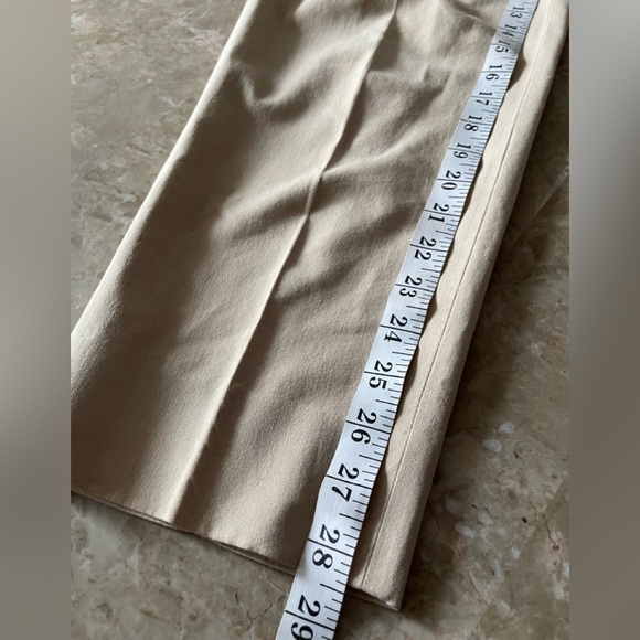 Piazza Sempione Audrey Khaki cream ankle length Trousers size 10 - Picture 9 of 11